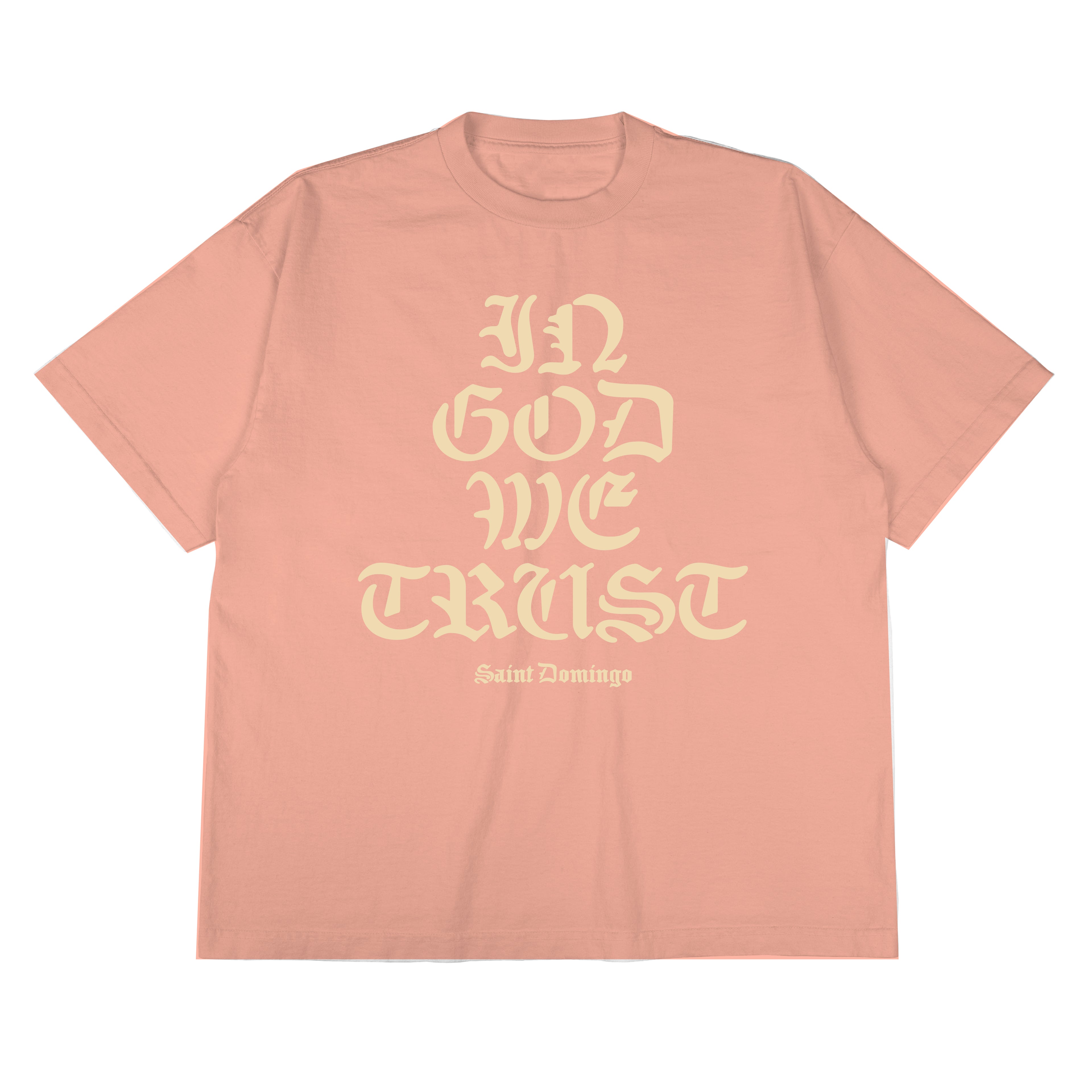 In God We Trust tee - Light Salmon